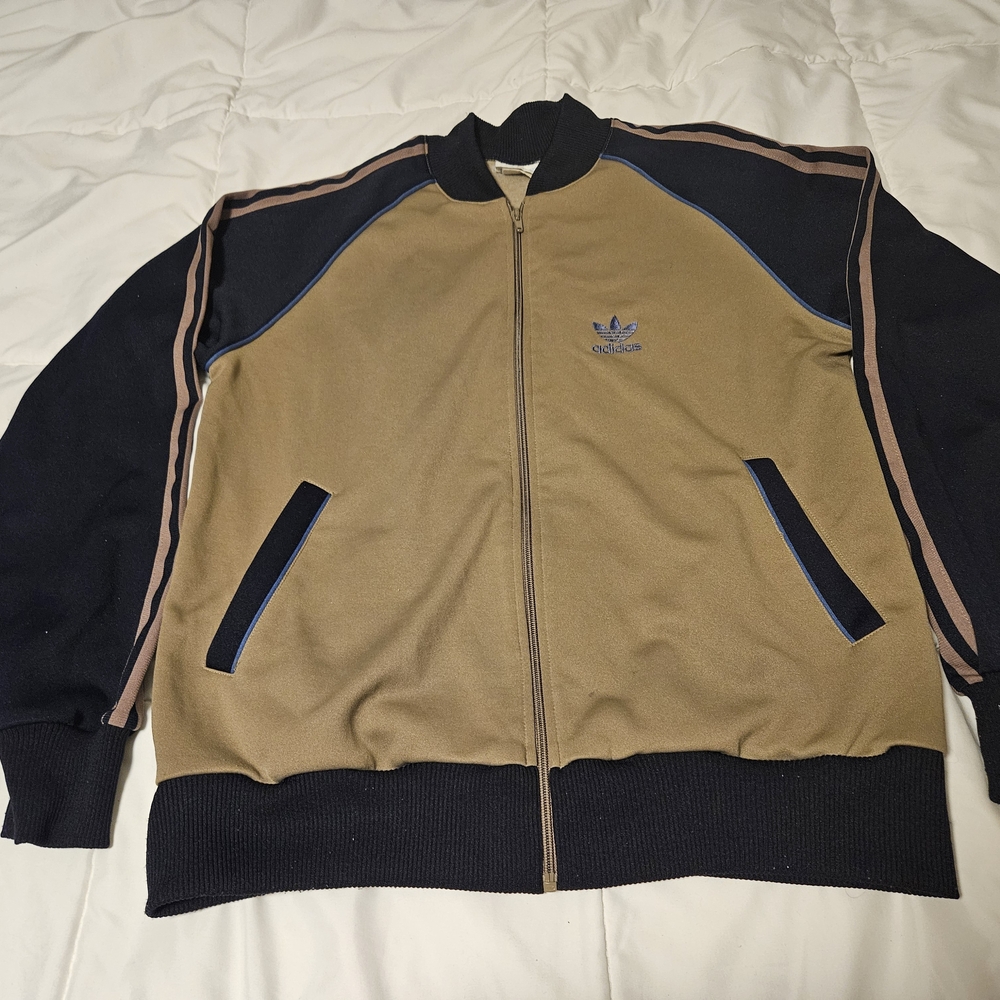 SOLD! Vintage Adidas Adicolor Classics SST Track Jacket In Brown In Black